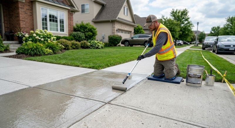 Concrete Walkway Sealing in Alpharetta, GA