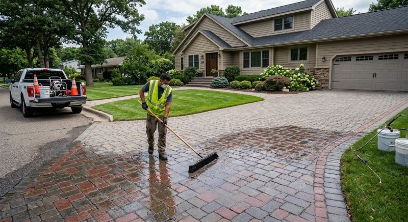 Paver Driveway Sealing in Gig Harbor, WA