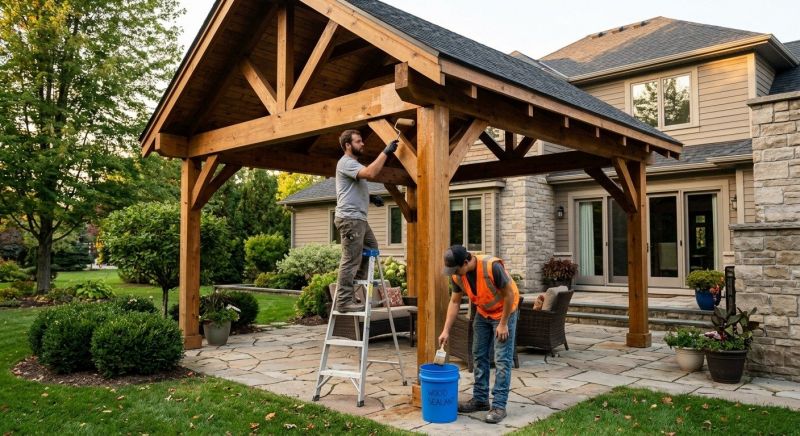 Pergola Sealing in Kansas City, KS