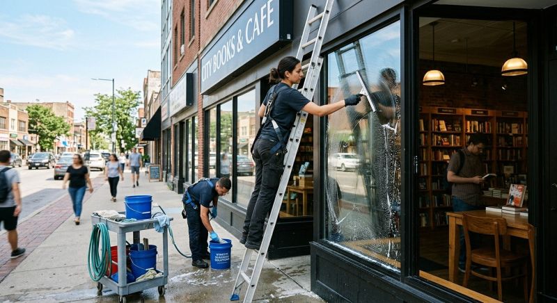 Strip Mall Window Cleaning in Vancouver, WA